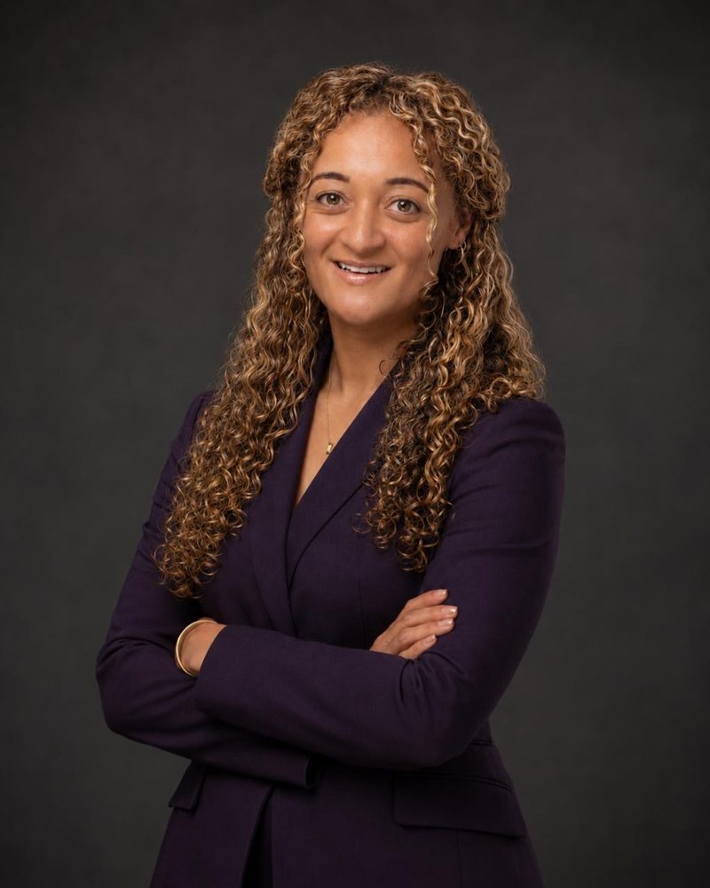 Shakira Canty in a purple blazer
